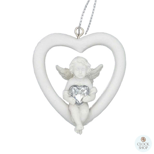 5cm Angel In Heart Hanging Decoration