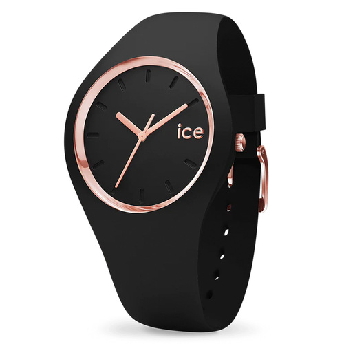 34mm Glam Collection Black & Rose Gold Womens Watch By ICE-WATCH