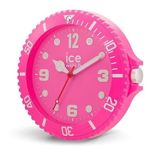 28cm Neon Pink Silent Modern Wall Clock By ICE