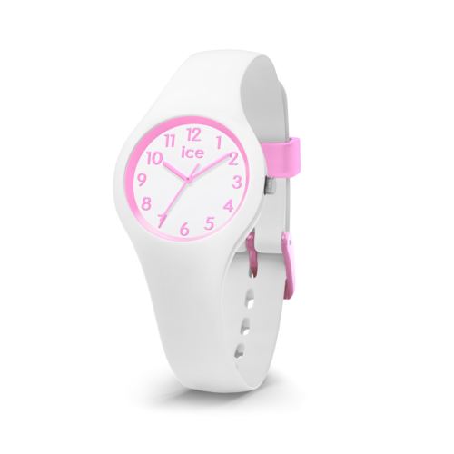 Ola Kids Collection White/Pink Watch with White Strap BY ICE