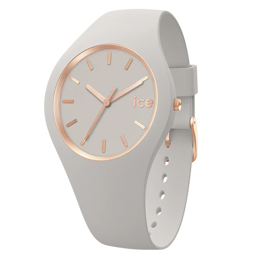 40mm Glam Brushed Collection Light Grey & Rose Gold Womens Watch By ICE-WATCH image
