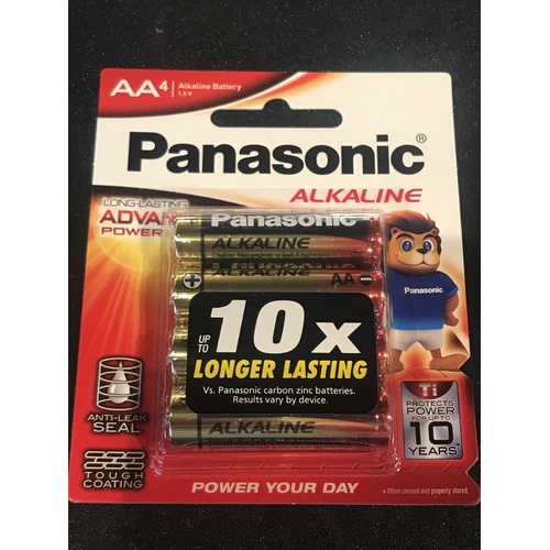 Panasonic Aa Alkaline Batteries - 4 Pack