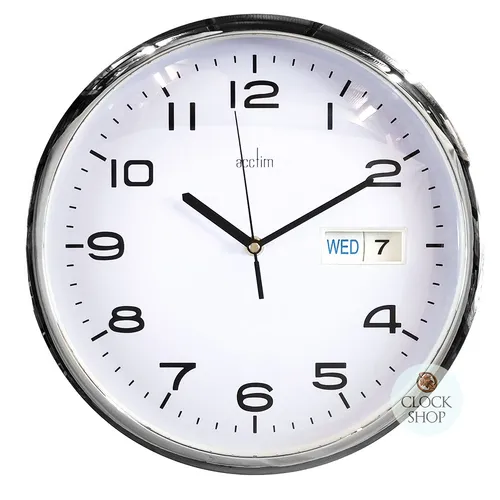 32cm Supervisor White Dial With Date Wall Clock By ACCTIM image