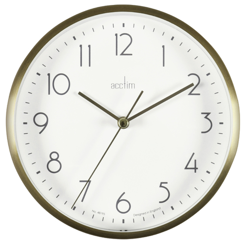 15cm Ava Gold Round Wall Clock By ACCTIM