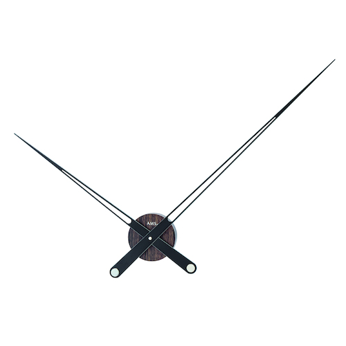 1 Metre ‘The Hands’ Black & Wood Wall Clock By AMS