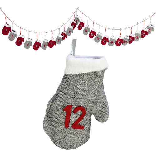 Knitted Mittens String Advent Calendar