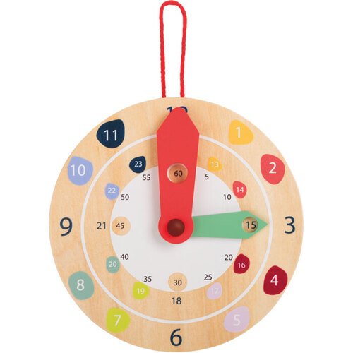 Wooden Time Teaching Clock 18cm