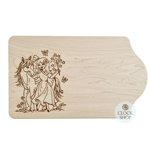 Wooden Chopping Board (Unicorn & Fairy) image