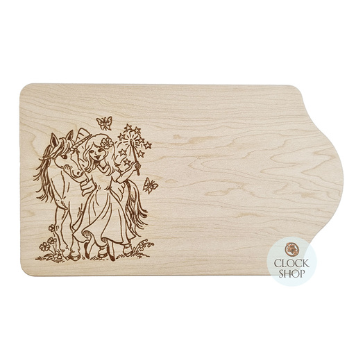 Wooden Chopping Board (Unicorn & Fairy)