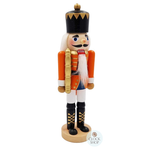 18cm Orange King Nutcracker image