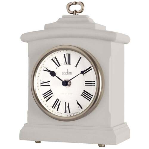 23cm Heyford Grey Battery Mantel Clock By ACCTIM