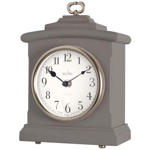 23cm Heyford Dark Grey Battery Mantel Clock By ACCTIM