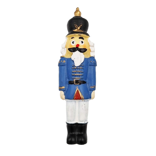 Nutcracker Fridge Magnet With Blue Jacket & Black Hat