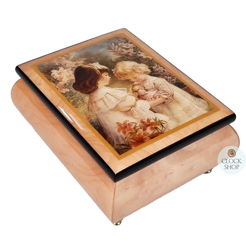 Wooden Musical Jewellery Box - Little Treasures (Haydn- Children's Symphony) image