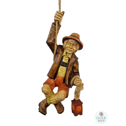Hand Carved Man On Rope