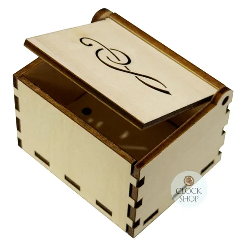 DIY Wooden Music Box Case For Hand Crank Musical Movements image
