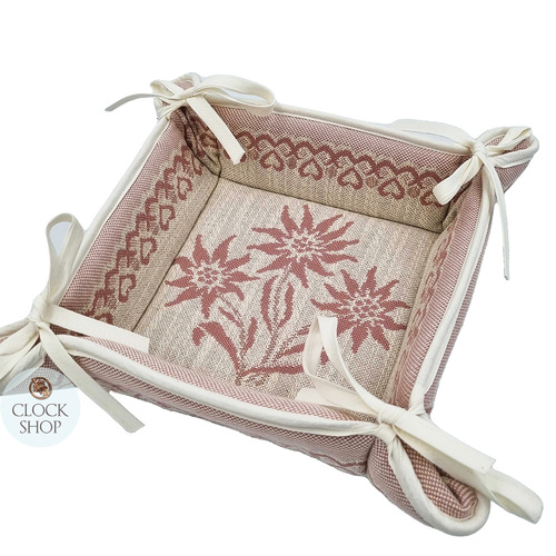 Pink Edelweiss Bread Basket By Schatz