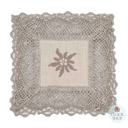 Grey Edelweiss Square Placemat By Schatz (20cm) image