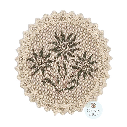 Green Edelweiss Round Placemat By Schatz (20cm) image