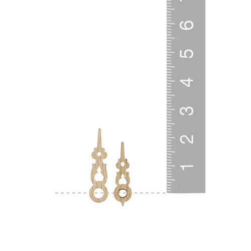 Wooden Cuckoo Clock Hands With Hour Hand Bushing (23mm & 18mm) image