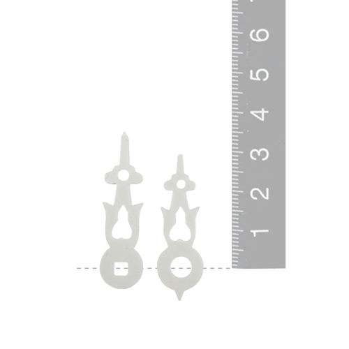 White Plastic Cuckoo Clock Hands With Square Hole (35mm & 30mm) image