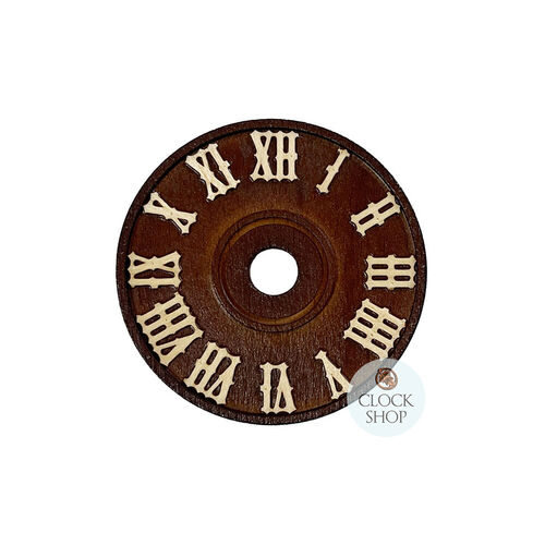 50mm Brown Wooden Cuckoo Clock Dial image