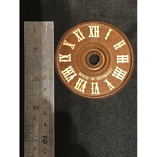 Dial For Cuckoo Clock Wooden Brown Dial 70mm