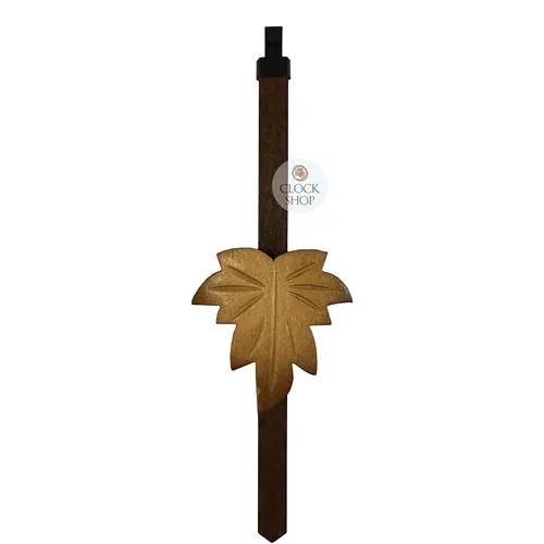Small Two-Tone Maple Leaf Mechanical Cuckoo Clock Pendulum (180mm) image
