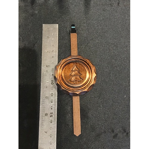 Cuckoo Clock Mechanical Pendulum Round Bob Rod Tree Design Length 180mm image