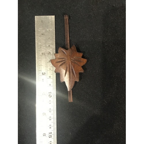 Pendulum For Novelty Battery Clock Maple Leaf Bob 110mm