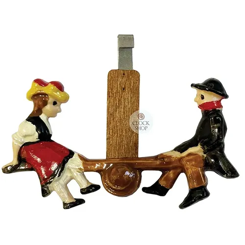Swinging Couple On Seesaw Novelty Quartz Clock Pendulum (55mm) image