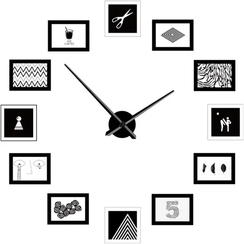 DIY Photo Wall Clock Kit With Tapered Hands image