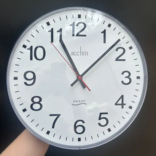 30.5cm Clerkenwell Round Silent Wall Clock By ACCTIM (Very Light Mark) image