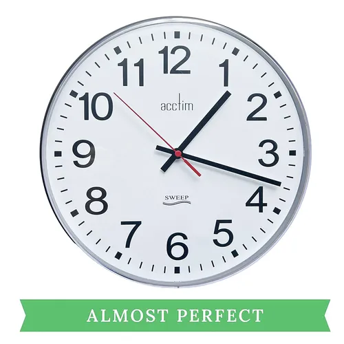 30.5cm Clerkenwell Round Silent Wall Clock By ACCTIM (Light Scuff On Plastic) image