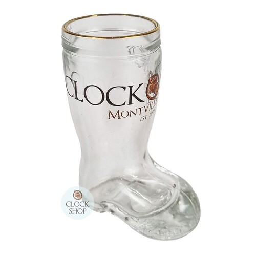 Shot Glass Boot With Clock Shop Logo image