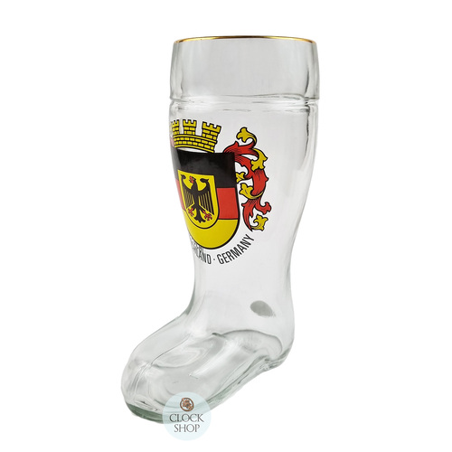 Germany Coat Of Arms Glass Boot 0.5L By Böckling