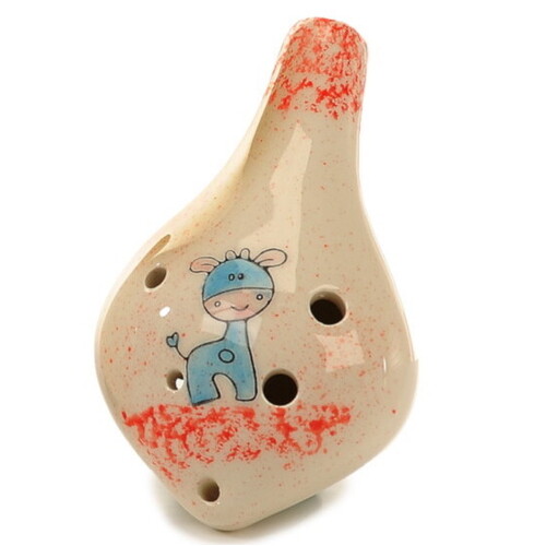 Red Ocarina Whistle 10cm image
