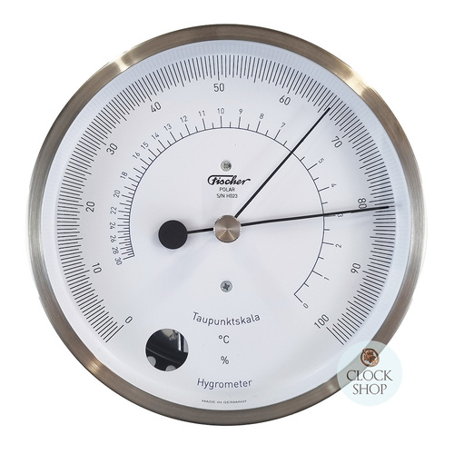 13cm Stainless Steel Polar Series Hair Hygrometer By FISCHER image