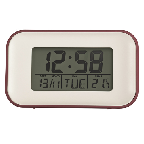 6cm Alta Red Spice Reflective LCD Digital Alarm Clock By ACCTIM image