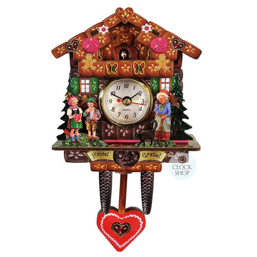 Hansel & Gretel Chalet Mini Wall Clock 21cm image