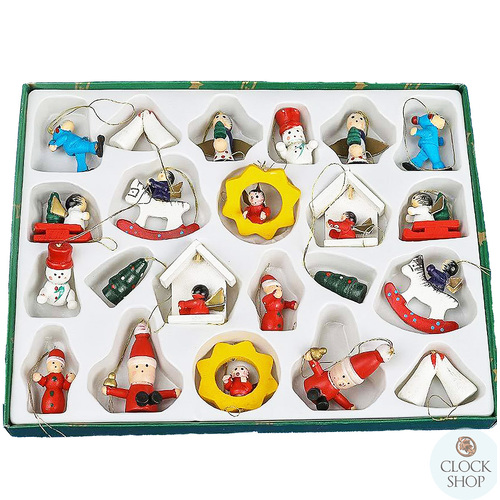 22pc Set Wooden Hanging Decoration image