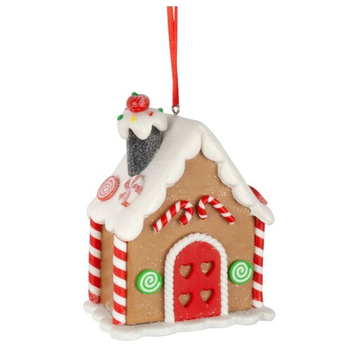 10cm Gingerbread House Hanging Decoration image