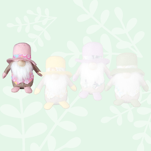 14cm Pink Leprechaun Gnome