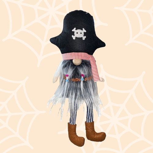 41cm Pirate Gnome With Stripey Breeches image
