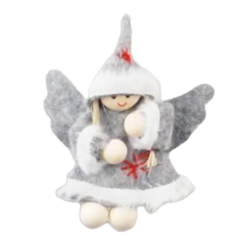 8cm Angel Key Chain - Grey