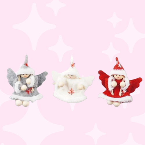 8cm Angel Gnome Key Chain - Assorted Colours image