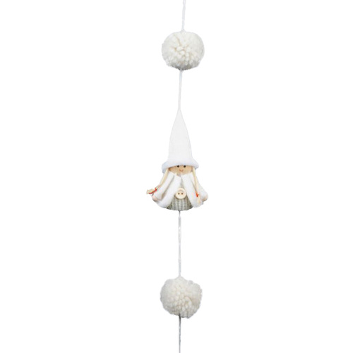 160cm Christmas Girl Hanging Ornament With White Hat image