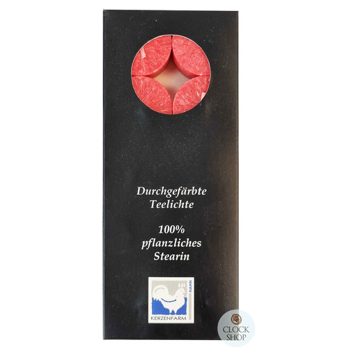 Pack of 10 Red Tealight Candles image