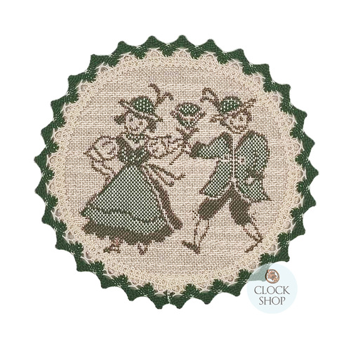 Green Dancers Round Placemat By Schatz (20cm)