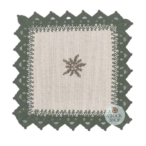 Green Edelweiss Square Coaster By Schatz (14cm) image